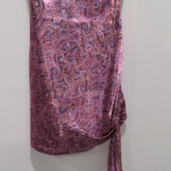 Cinq a Sept NWT Ryder Paisley Satin Mini D… - Picture 6 of 15